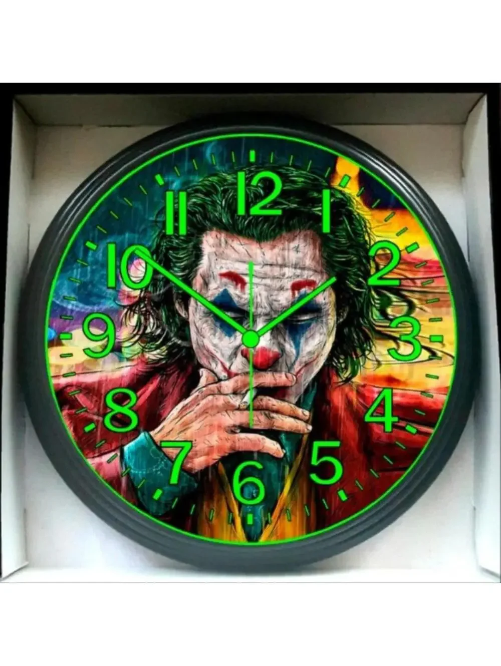The Joker Batman Glow In The Dark Wall Clock New!